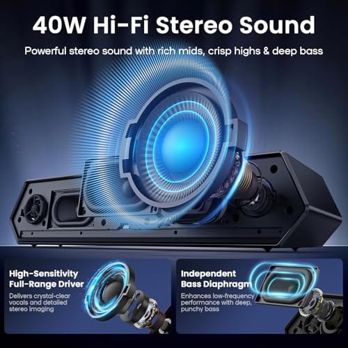 Deeyaple Deeyaple Computer Speakers, 40W PC Speakers for Desktop product image