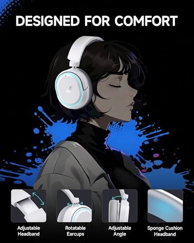 Picun Picun G2 Wireless Gaming Headset, Over-Ear 7.1 Virtual product image