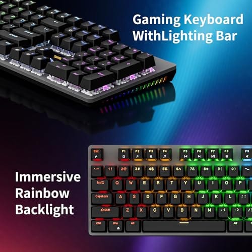 Newmen Newmen GM325Pro Mechanical Keyboard,104 Keys Rainbow LED Backlit product image